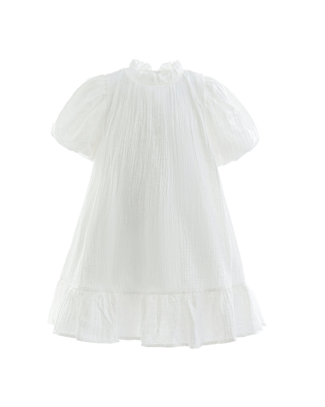 White Boho Halter Dress