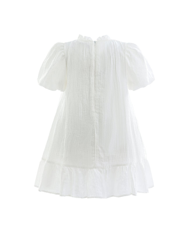 White Boho Halter Dress