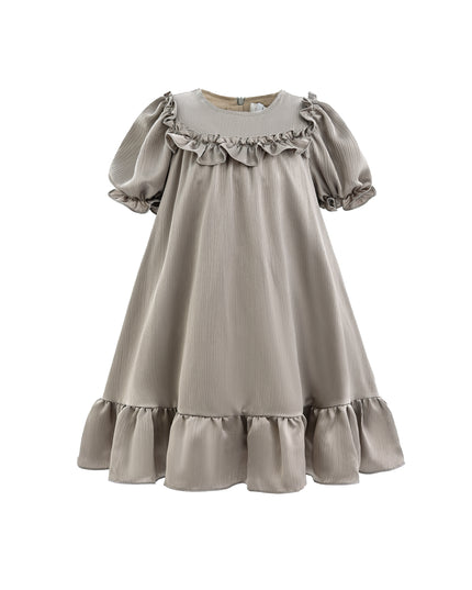Gray Ruffle Berlin Dress