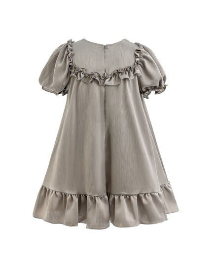 Gray Ruffle Berlin Dress