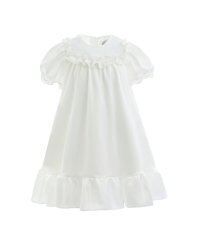 White Ruffle Berlin Dress