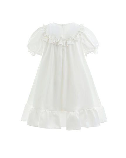 White Ruffle Berlin Dress