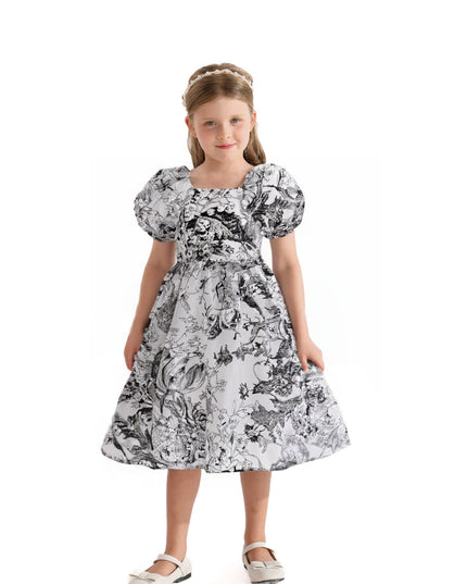 Black Encrè Floral Garden Dress
