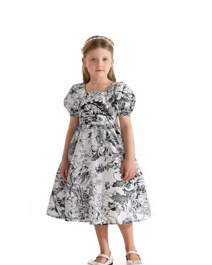 Black Encrè Floral Garden Dress