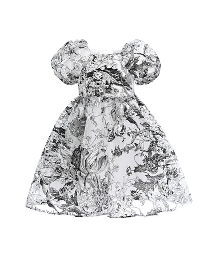 Black Encrè Floral Garden Dress