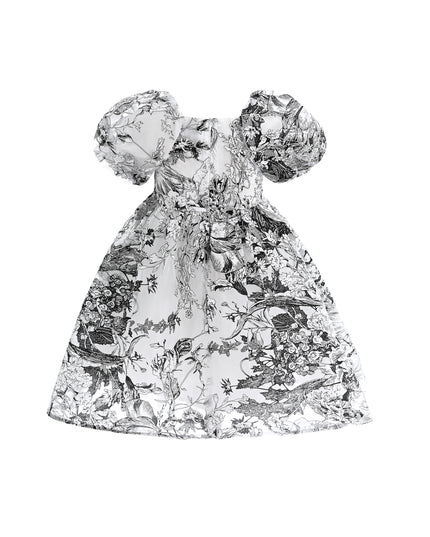 Black Encrè Floral Garden Dress