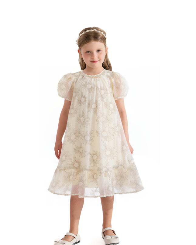 Cream Laced Soleil Dress