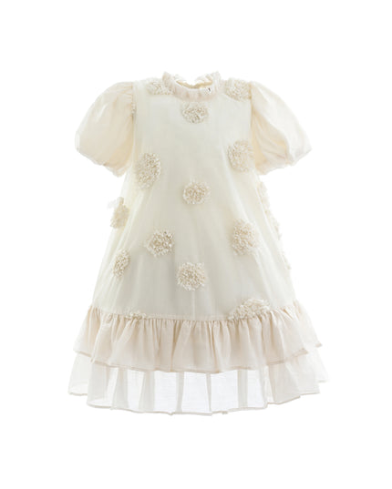 Beige Floral Granada Dress