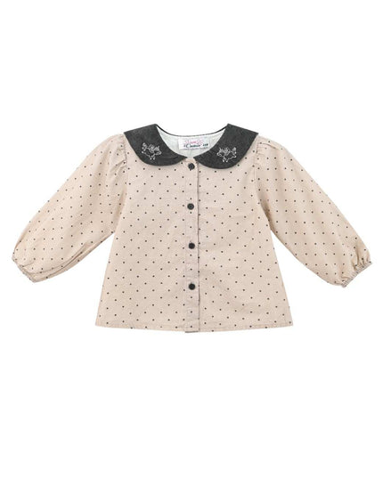 kids atelier sweet cactus Beige Polka Dot Outfit