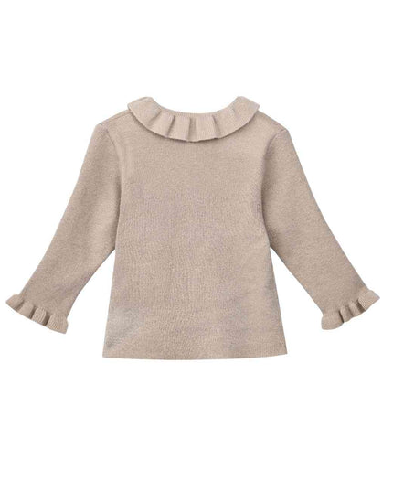 kids atelier sweet cactus Beige Quilted Ruffle Outfit