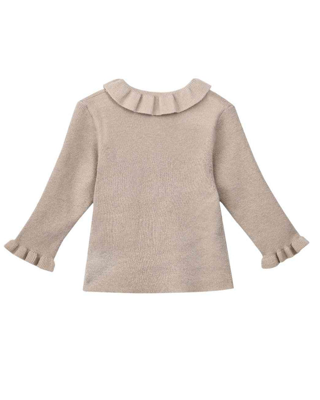 kids atelier sweet cactus Beige Quilted Ruffle Outfit