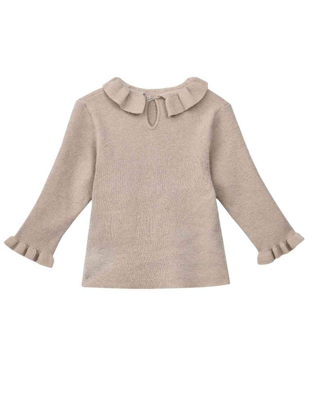 kids atelier sweet cactus Beige Quilted Ruffle Outfit