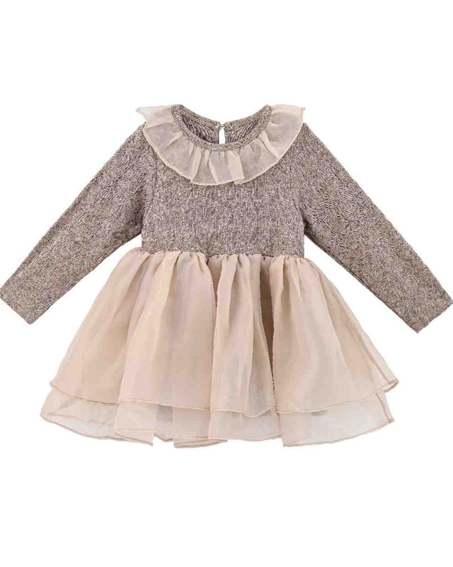 kids atelier sweet cactus Brown Ruffle 3-Piece Set