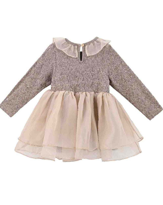 kids atelier sweet cactus Brown Ruffle 3-Piece Set