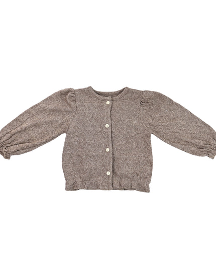 kids atelier sweet cactus Brown Ruffle 3-Piece Set