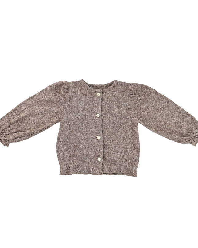 kids atelier sweet cactus Brown Ruffle 3-Piece Set