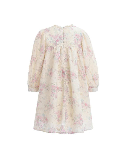 kids atelier sweet cactus Cream Floral Vintage Dress