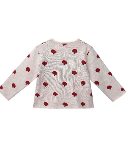 kids atelier sweet cactus Beige Apple Knit Set