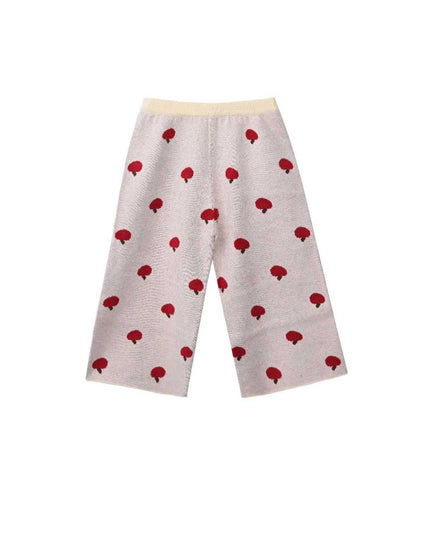 kids atelier sweet cactus Beige Apple Knit Set