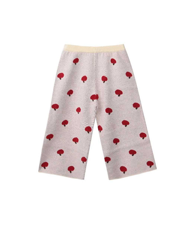 kids atelier sweet cactus Beige Apple Knit Set