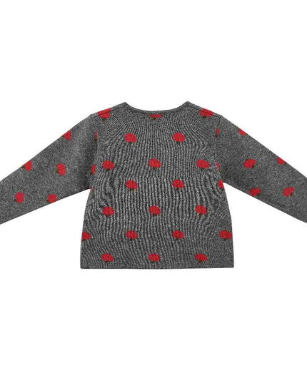 kids atelier sweet cactus Gray Apple Knit Set