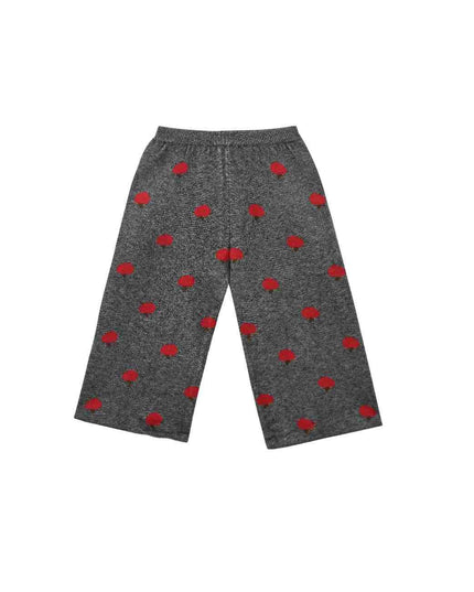 kids atelier sweet cactus Gray Apple Knit Set