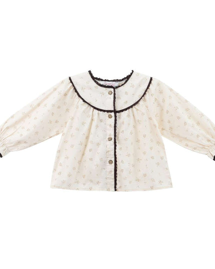 kids atelier sweet cactus Brown Set with Lace Detail