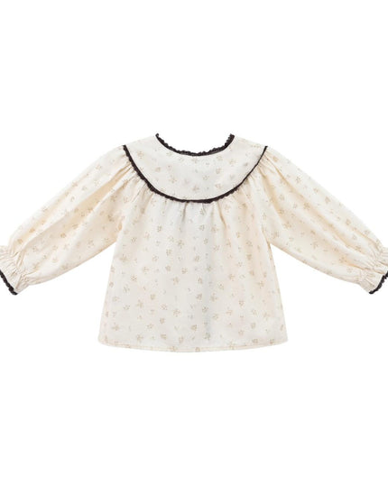 kids atelier sweet cactus Brown Set with Lace Detail