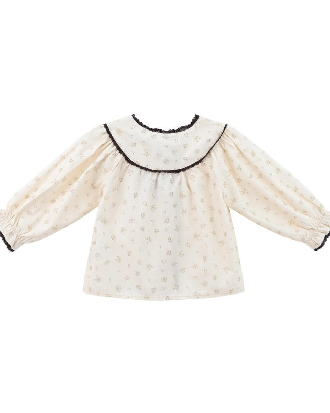 kids atelier sweet cactus Brown Set with Lace Detail