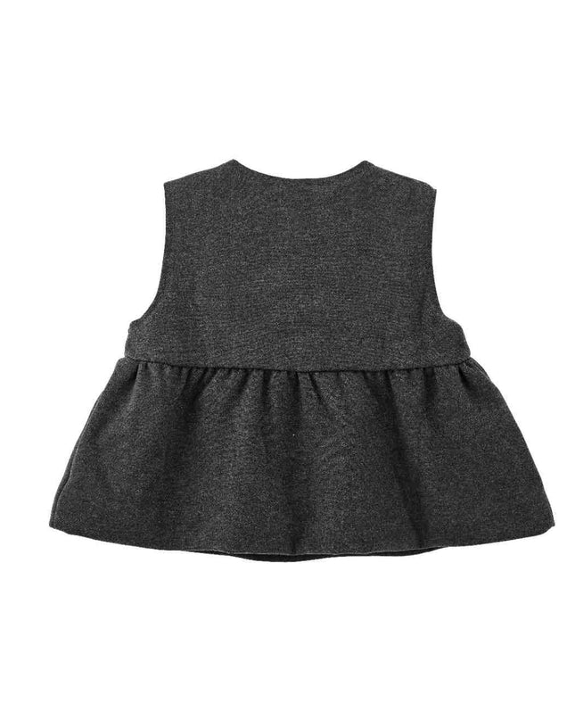 kids atelier sweet cactus Gray Lace Two-Piece Set