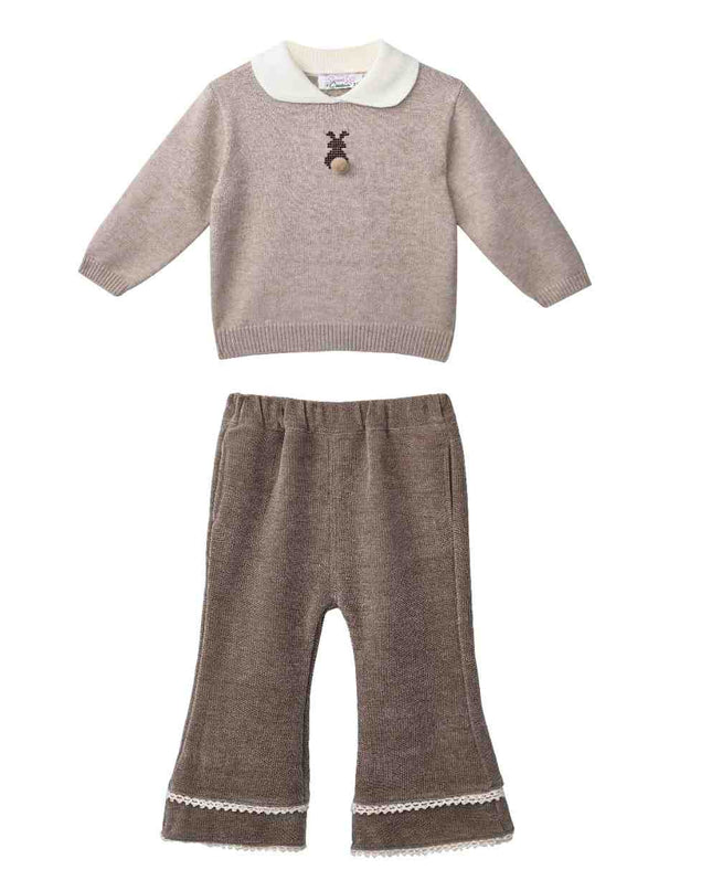 kids atelier sweet cactus Brown Cozy Knit Set