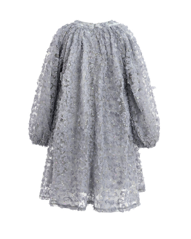 kids atelier sweet cactus Light Blue Sheer Floral Dress