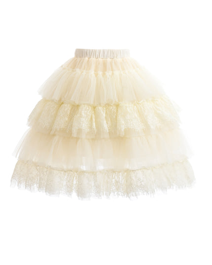 kids atelier sweet cactus Black Knit Top with Tulle Skirt