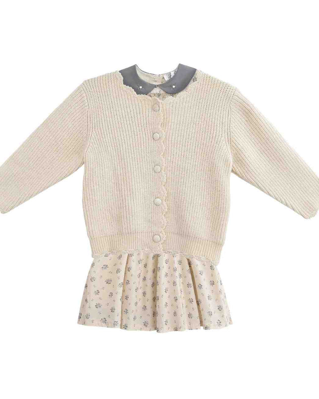 kids atelier sweet cactus Beige Bloom Dress