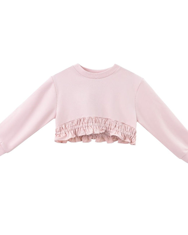 kids atelier sweet cactus Pink Ruffle Co-Ord Set