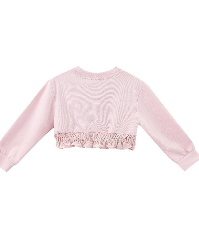 kids atelier sweet cactus Pink Ruffle Co-Ord Set