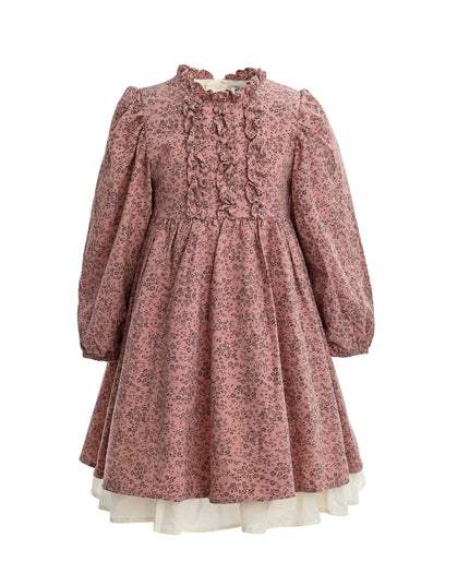 kids atelier sweet cactus Pink Floral Layered Dress