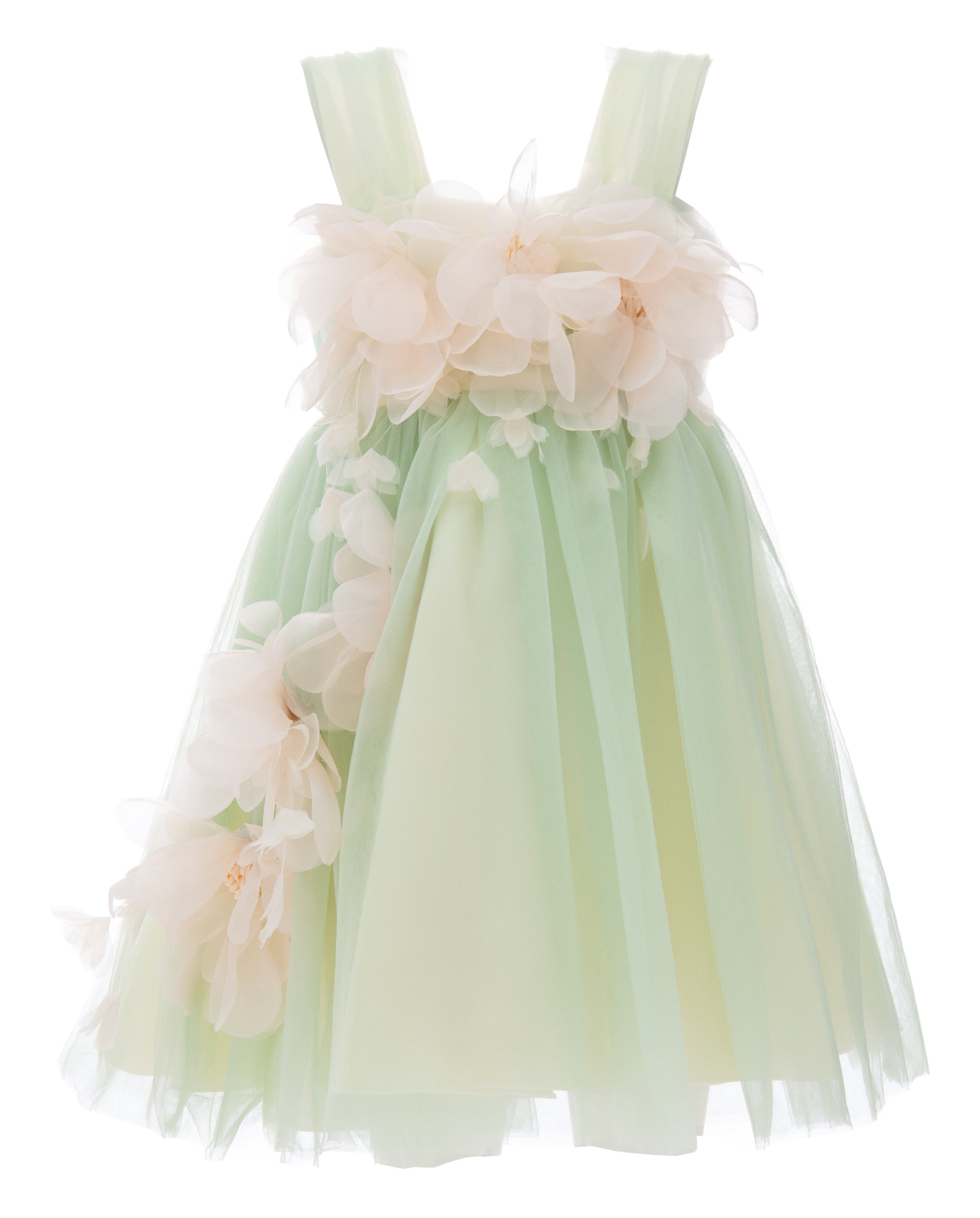 Green Kyra Floral Dress - kids atelier Green Kyra Floral Dress - kids atelier