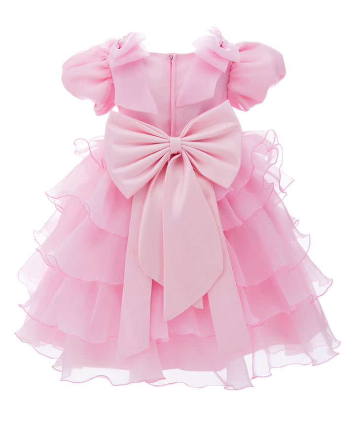 Pink Bonaventura Ruffle Dress