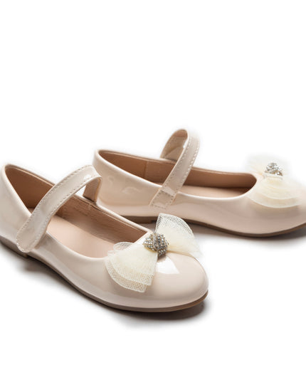 Cream Lucille Bow Flats