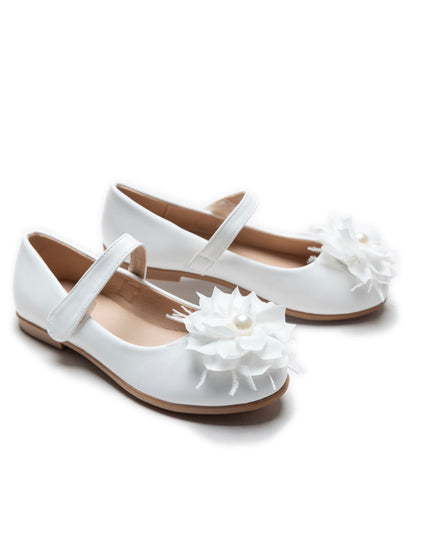 White Dahlia Flower Flats