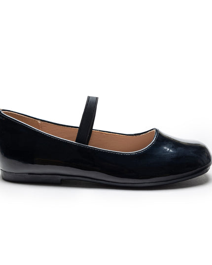Black Satin Colette Flats