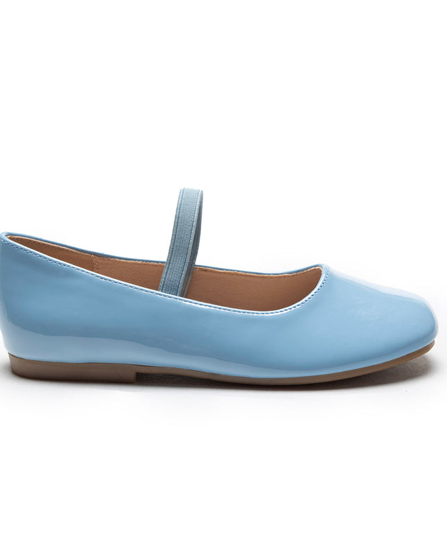 Baby Blue Satin Colette Flats