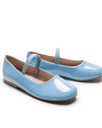 Baby Blue Satin Colette Flats