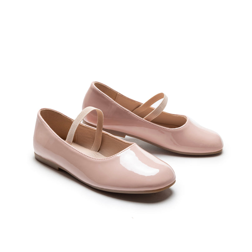 Soft Pink Satin Colette Flats