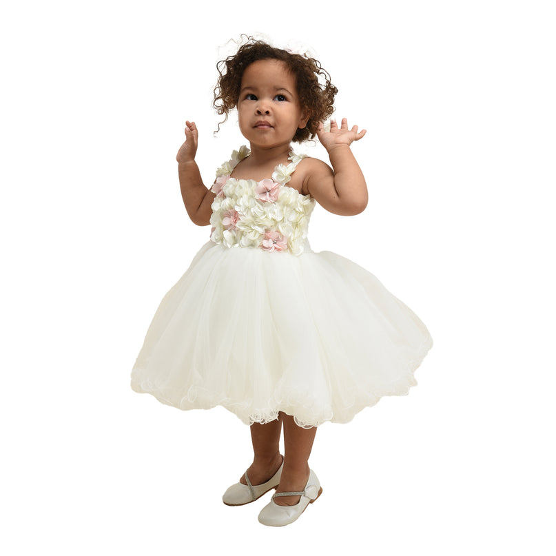White Rose Campanula Dress