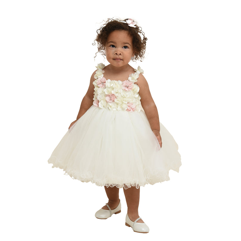 White Rose Campanula Dress