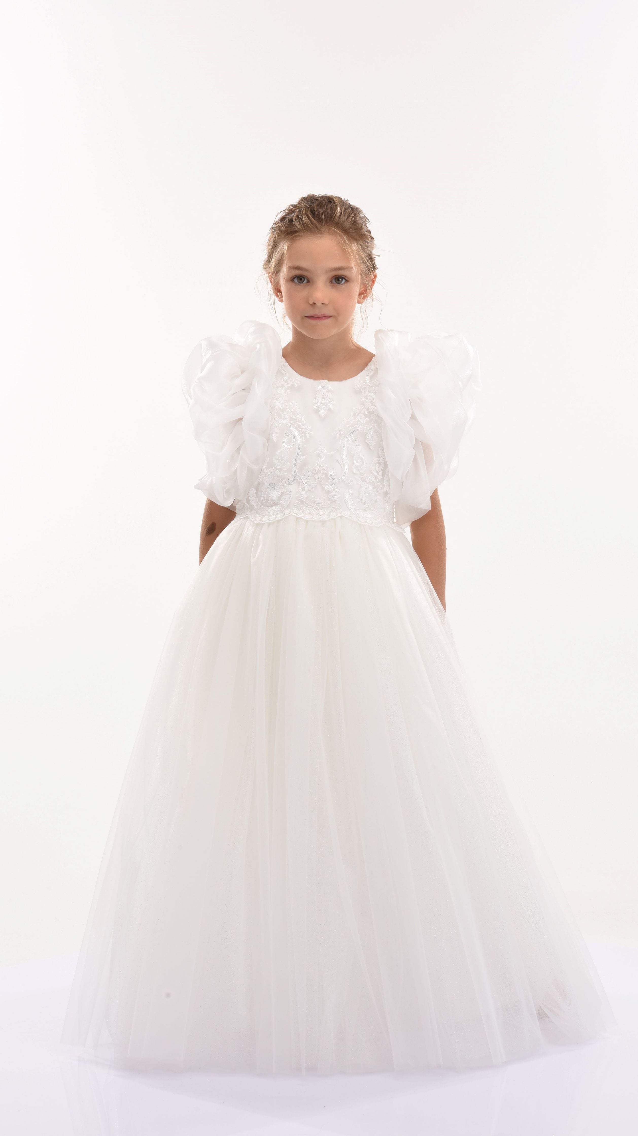 Tulleen Off White Montclair Embroidered Dress Tulleen Off White Montclair Embroidered Dress
