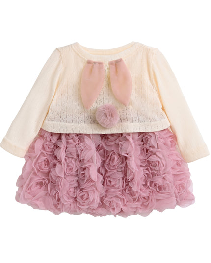 Ivory Rose Rabbit Cardigan Dress