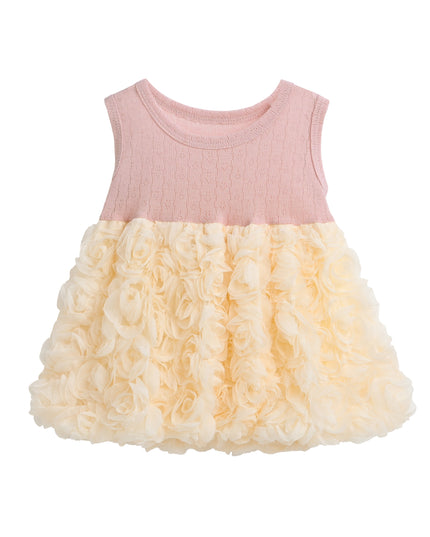 Pink Rose Rabbit Cardigan Dress
